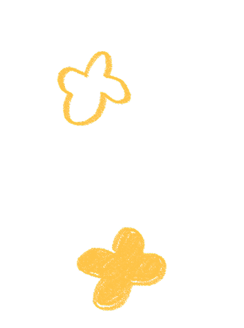 Yellow wobbly shapes